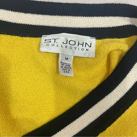St. John Vintage Bold Knit Sweater Medium - Picture 4 of 4